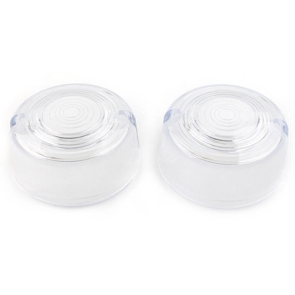 2 Pcs Turn Signal Lens Cover For Harley Dyna FXD FXR Sportster XLH 883 1200 FXST