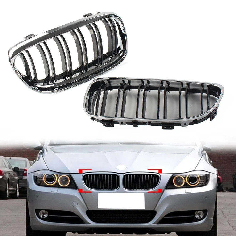 Front Kidney Grille For BMW 3 Series E90 E91 2008-2012 51137201969 51137201970