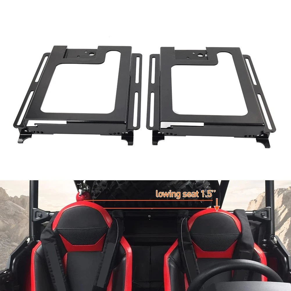 Pair Seat BasesLower Recline For Polaris RZR 800 900/S 1000/XP 1000/XP Turbo