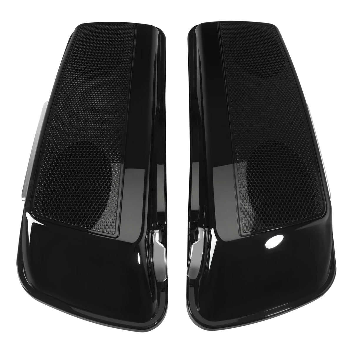 5" Stretched Saddlebags Dual 5x7" Speakers Cutout For Harley Electra Glide 14-Up