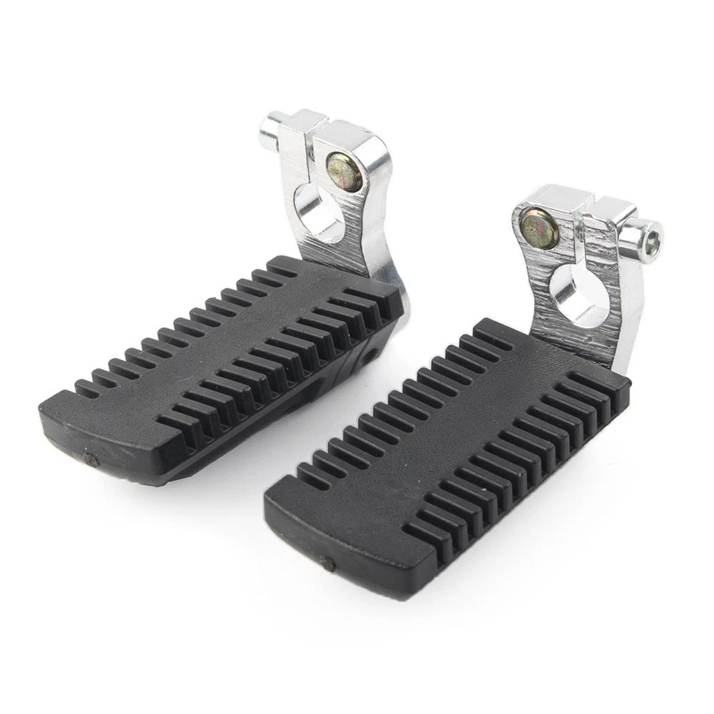 Footrest Pegs Pedal w/Clamp Fit 43cc 47cc 49cc Pocket Dirt Bike Mini Scooter ATV