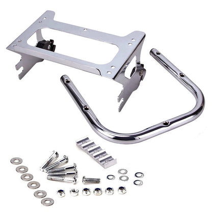 For Harley 97-08 Detachable Two-up Tour Pack Mount Rack w/ Docking Hardware Kit