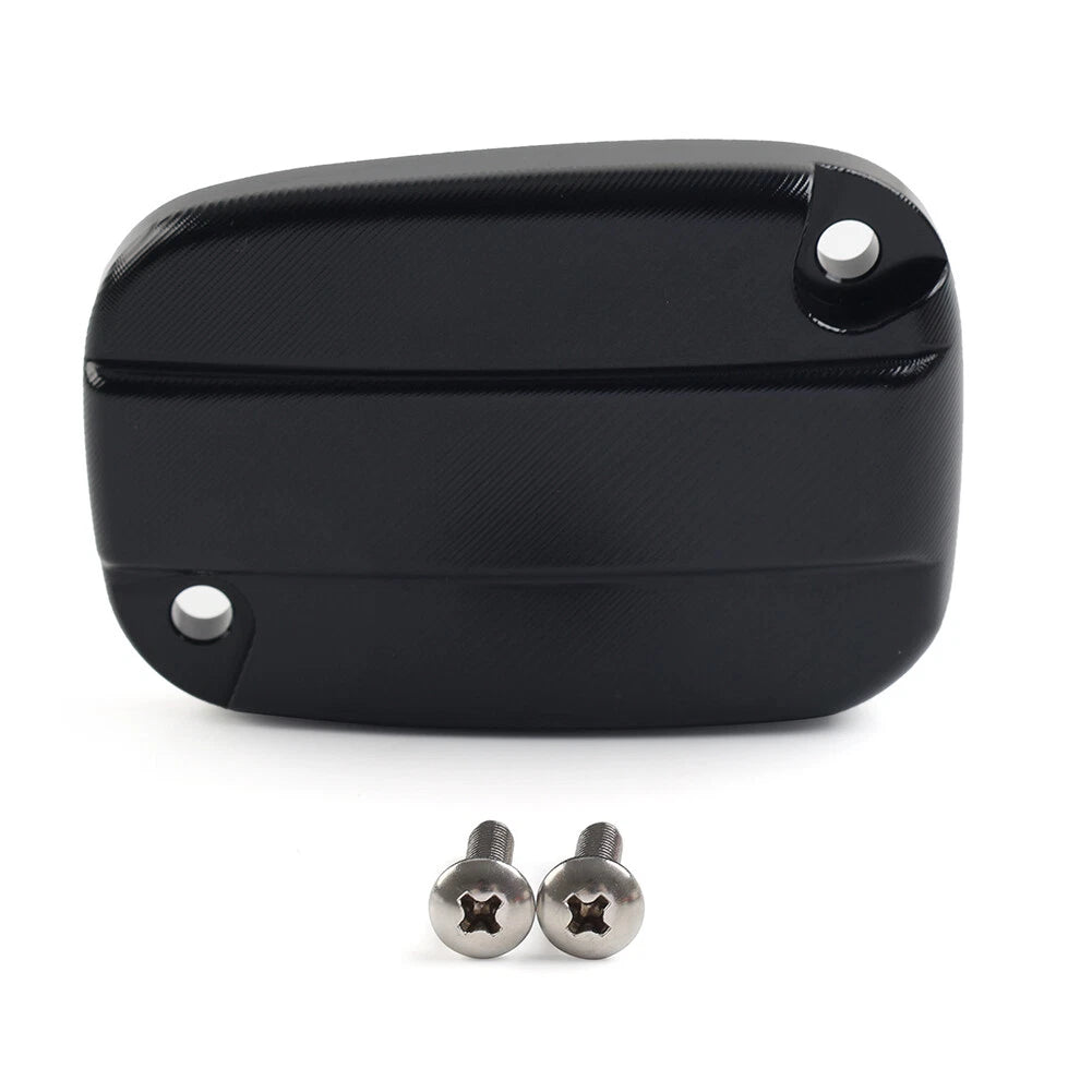 Brake Cylinder Reservoir Cover Cap Black For Harley Touring Road King Road Glide