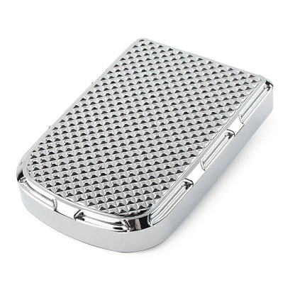 1Brake Pedal Pad Cover For Harley Road & Street Glide Softail Fatboy FLST Chrome