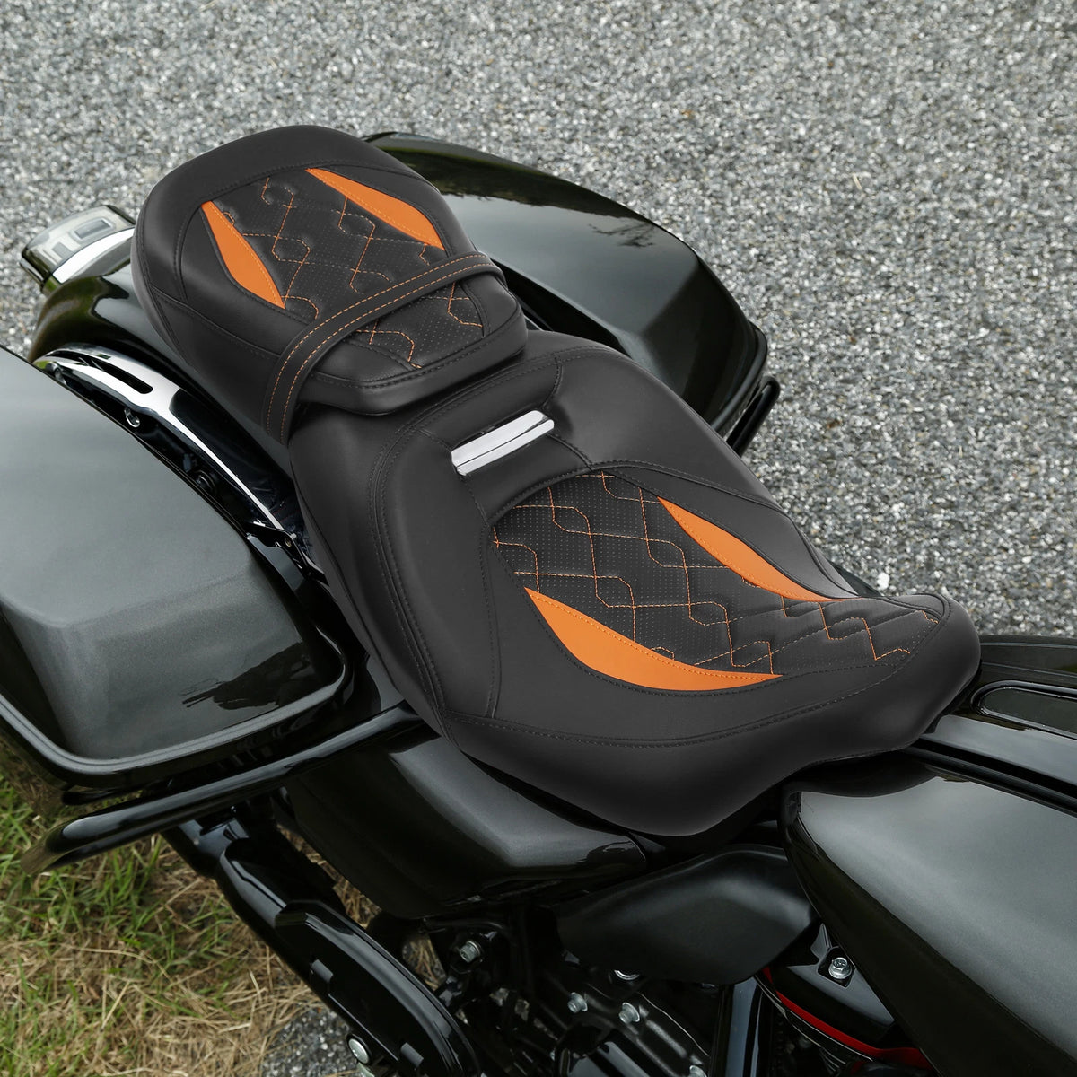 Driver Passenger Gel Seat Fit For Harley Touring Road KIng Glide 2009-23 2021