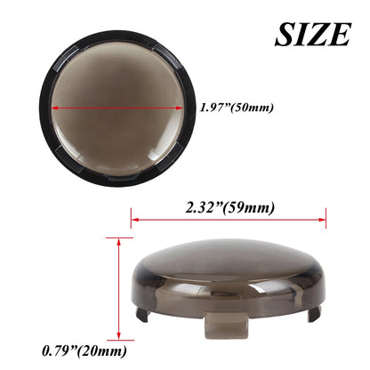 4X Turn Signal Light Smoke Lens Cover for Harley Touring Sportster Softail Dyna