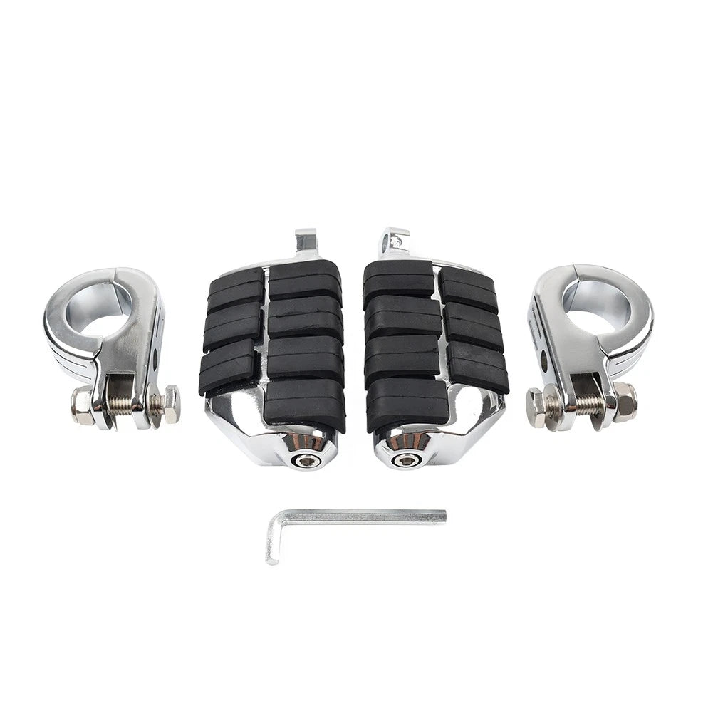 1-1/4" Highway Bar Footpeg Foot Pegs Mount For Harley Touring Road Street Glide