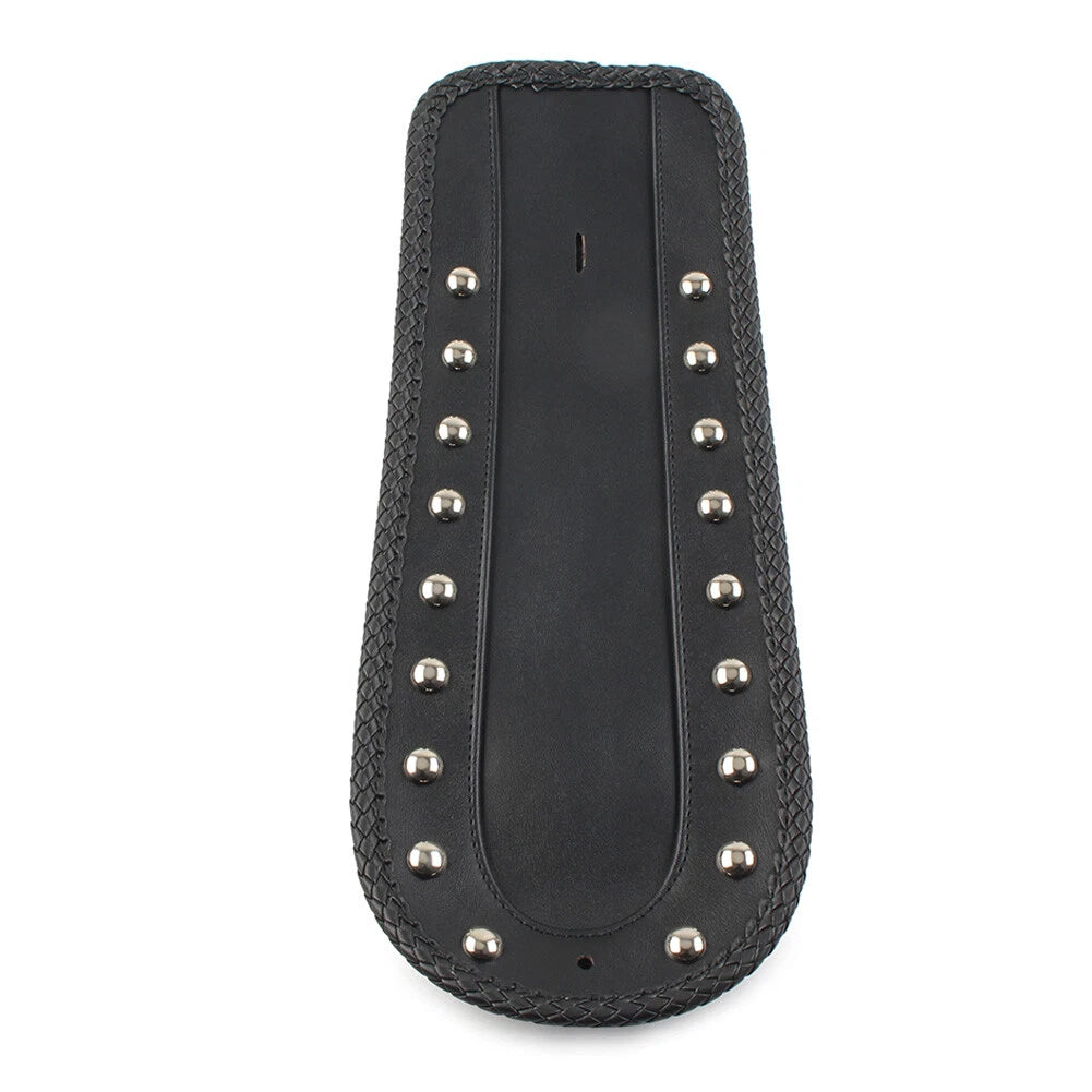 Studded Leather Rear Fender Bib Solo Seat For Harley Sportster XLH 1200 1100 883