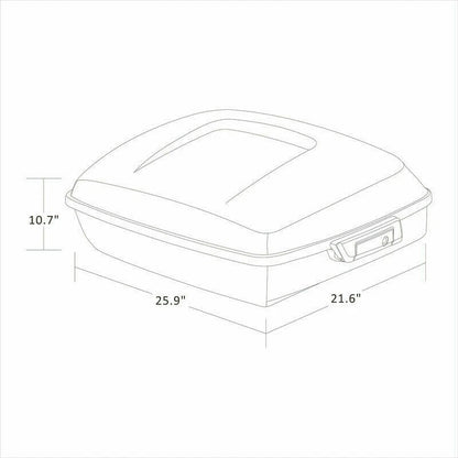 Chopped Trunk Base Plate Mount Rack Fit For Harley Heritage Classic FLHC 2018-Up