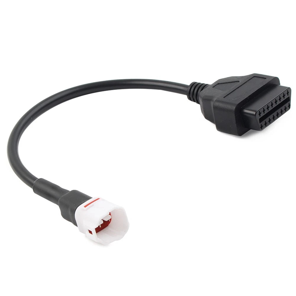 Motorcycle 4 Pin to OBD2 Diagnostic Tool Code Reader Adapter Cable For Yamaha