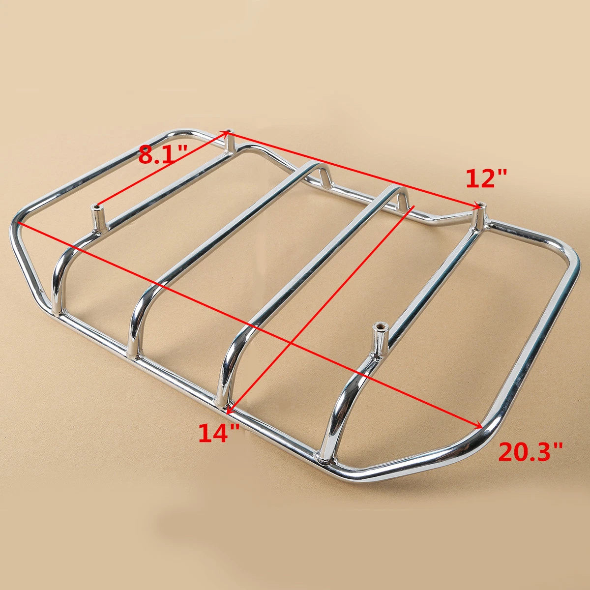 Chopped Pack Trunk Rack Fit For Harley Touring Street Road Glide 1997-2013