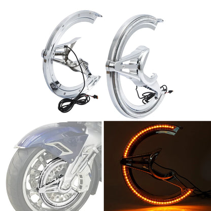 Brake Rotor Covers w/ LED Light Fit For Honda Goldwing 1800 GL1800 2018-2026 19