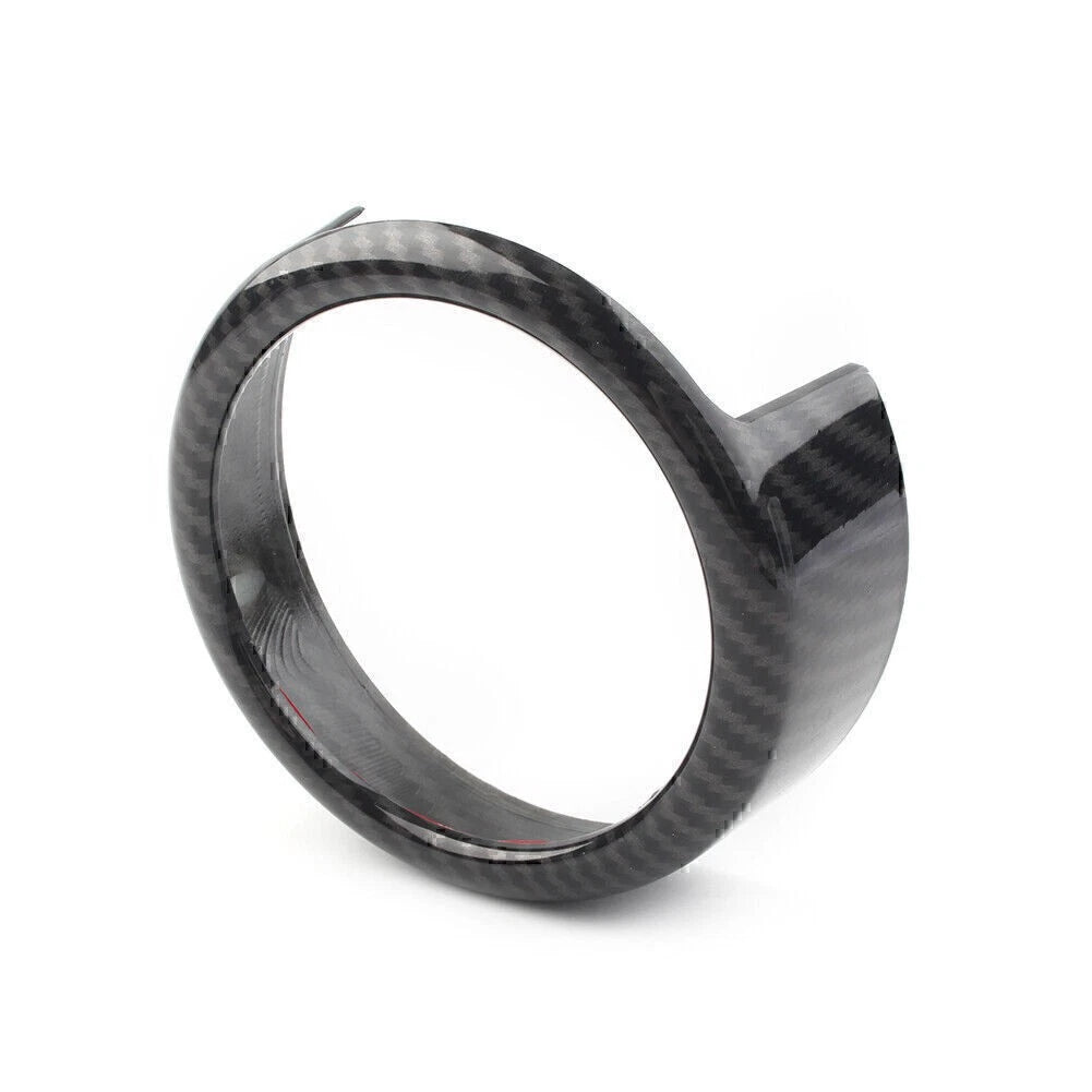 Front Grille Grill Logo Emblem Ring For Alfa Romeo Giulia 2017-2020 Carbon Fiber
