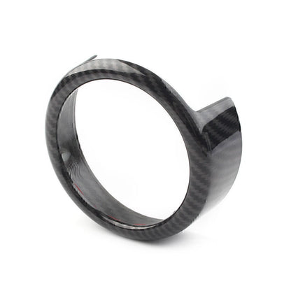 Front Grille Grill Logo Emblem Ring For Alfa Romeo Giulia 2017-2020 Carbon Fiber