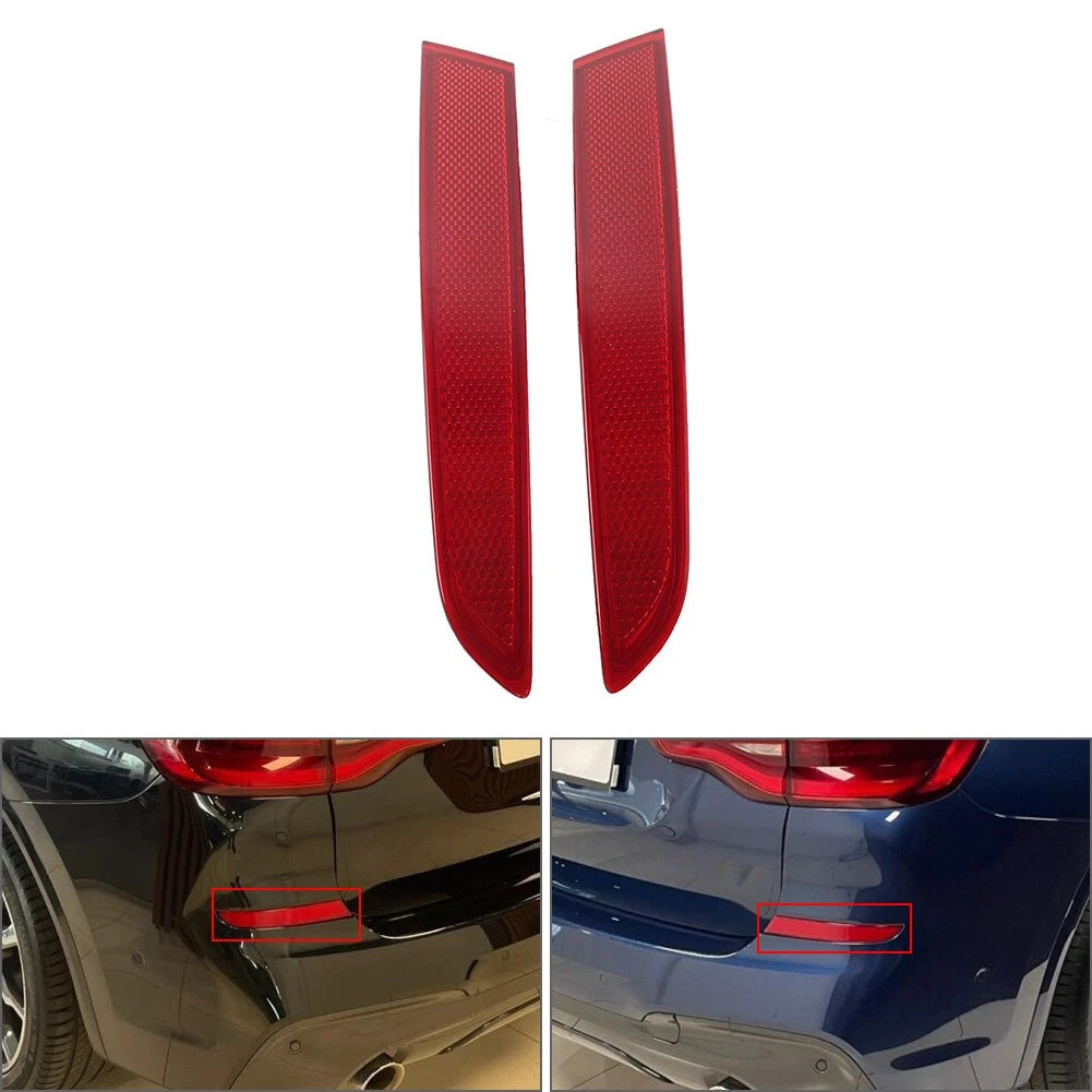 2pcs Rear Bumper Side Marker Reflector Light For BMW X3 G08 2018-2021