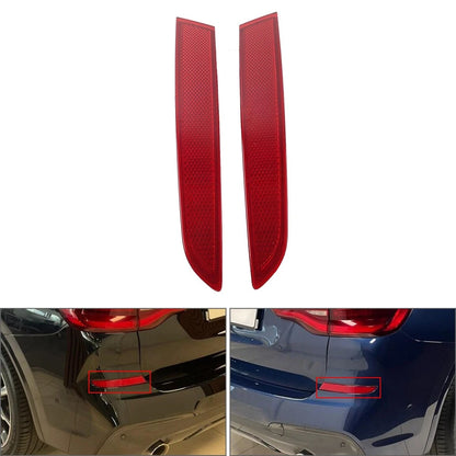 2pcs Rear Bumper Side Marker Reflector Light For BMW X3 G08 2018-2021