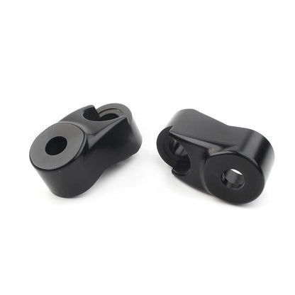 Chrome Front Turn Signal Mount Bracket Relocation Kit for Harley Dyna 39 49mm US