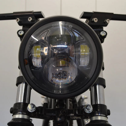Motorcycle 6.5" LED Headlight For Harley Sportster Dyna Chopper Bobber Cafe Race