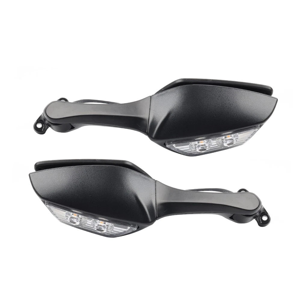 Rear View Mirrors w/ Turn Signals Fit For Kawasaki Ninja ZX10R 2016-2022 2023