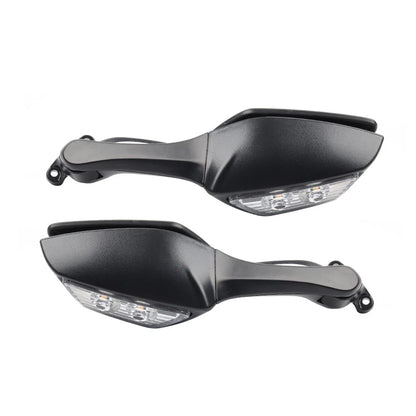 Rear View Mirrors w/ Turn Signals Fit For Kawasaki Ninja ZX10R 2016-2022 2023
