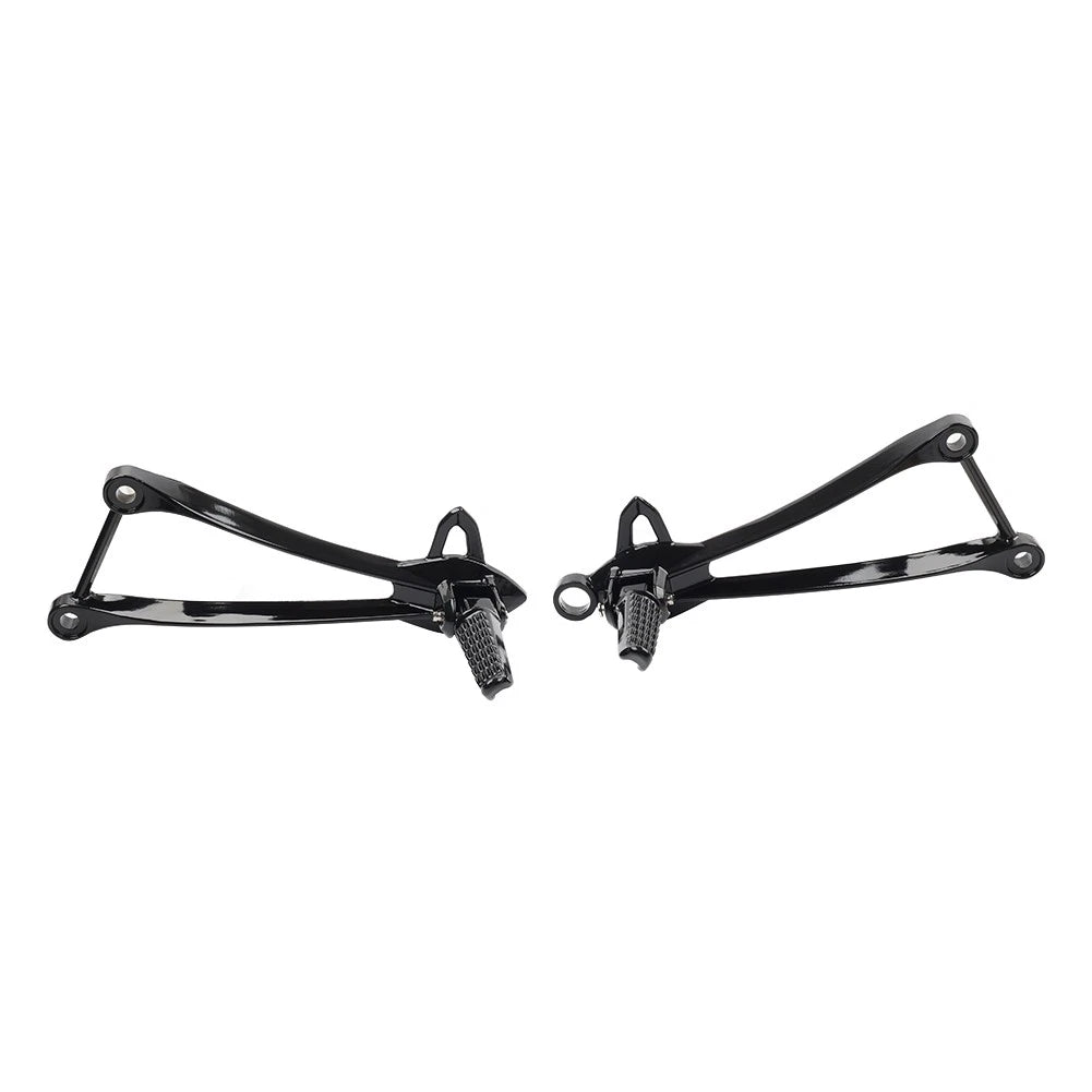 Rear Passenger Footpegs Pegs Bracket For Kawasaki Ninja ZX6R 09-24 ZX10R 2008-10