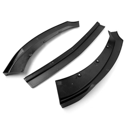 Front Bumper Lip Chin Spoiler Wing Body Kit Fit Ford Mustang 15-17 Matte Black