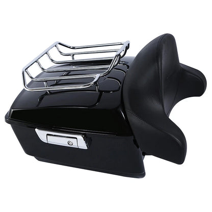 King Trunk Backrest Rack Mount Fit For Harley Touring Electra Road Glide 09-13