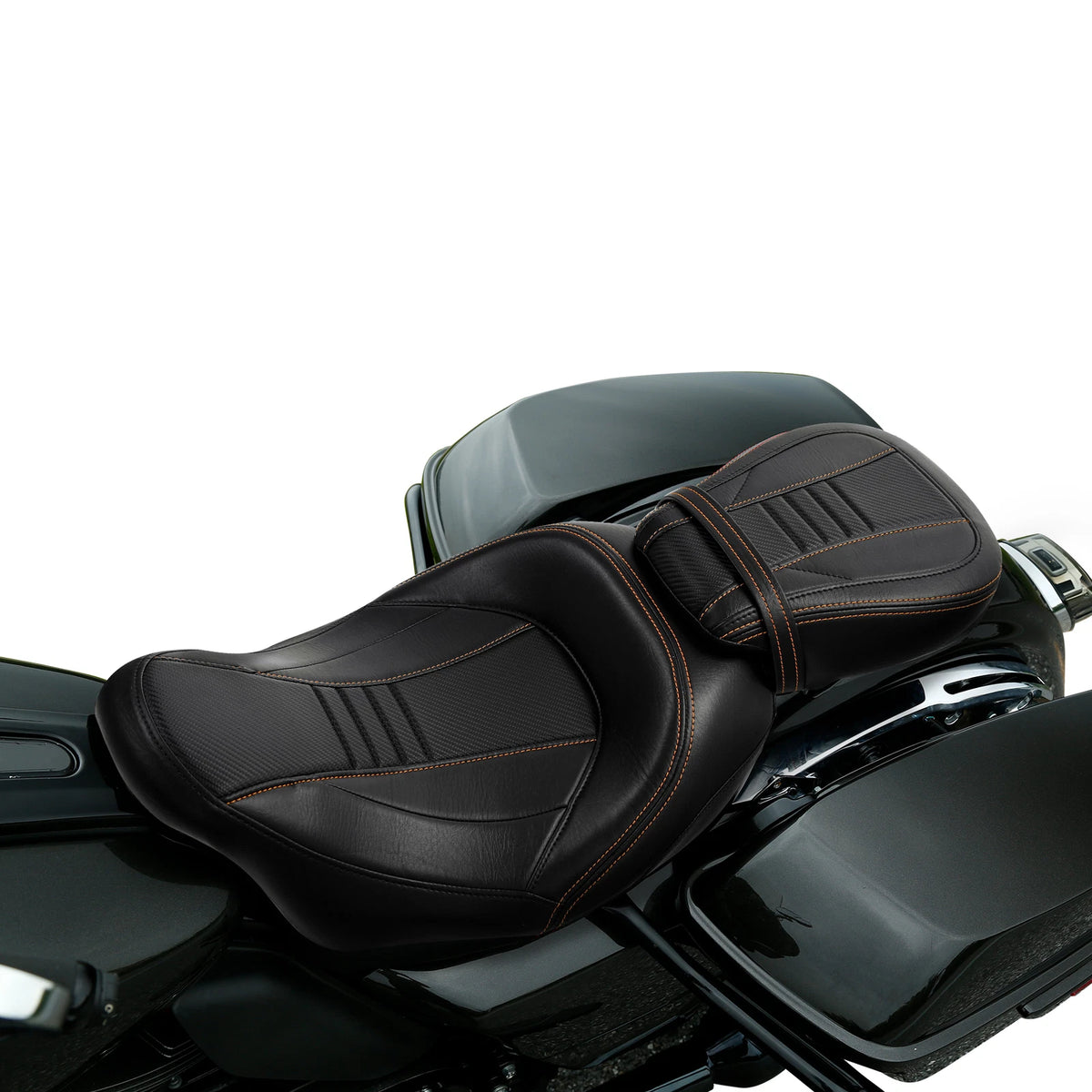 Low-Profile Driver Passenger Seat Fit For Harley Electra Road Glide 2009-2023 US