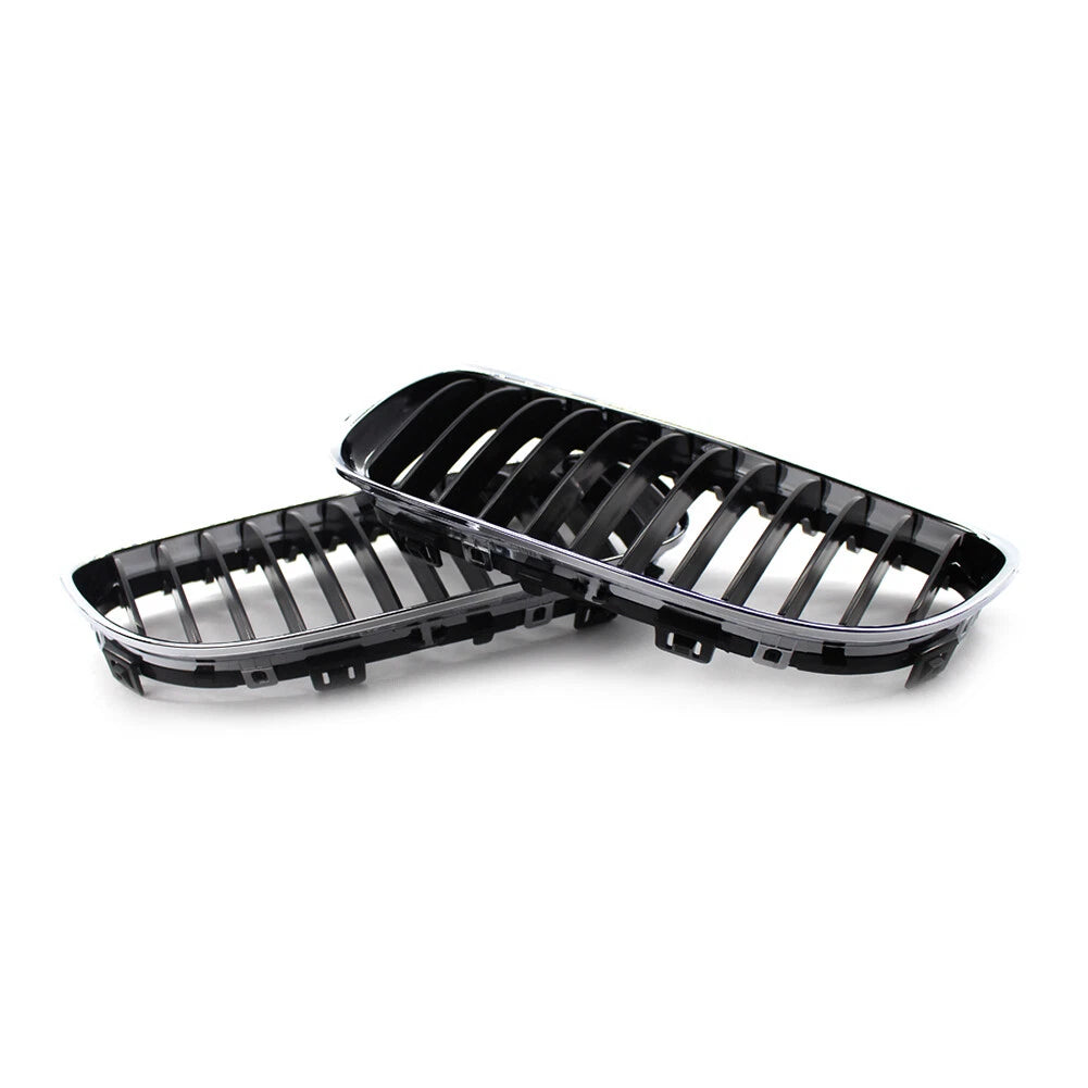 Fit BMW E90 E91 LCI 328i 335i  2009-2011 Front Kidney Grill Grille Chrome Black