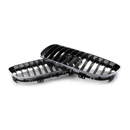 Fit BMW E90 E91 LCI 328i 335i  2009-2011 Front Kidney Grill Grille Chrome Black