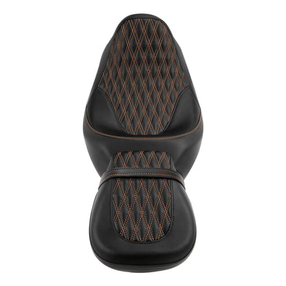Rider Passenger Pillion Seat Fit For Harley Touring Street Glide 09-23 22 Black