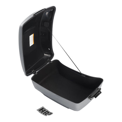 King Trunk Backrest Mount Rack Fit For Harley Electra Glide 14-Up Billiard Gray