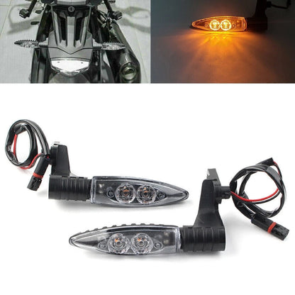 2x Amber LED  Rear Turning Signal Blinker Light for BMW F800 GS/R/S R1200 clear