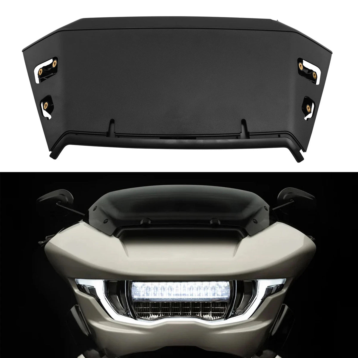 Black Inner Fairing Cover Air Vent Duct Fit For Harley CVO Road Glide 2023-2025