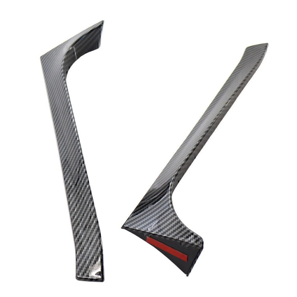 2pcs Rear Window Side Spoiler Canard Splitter Trim For VW Golf 6 Mk6 2009-13