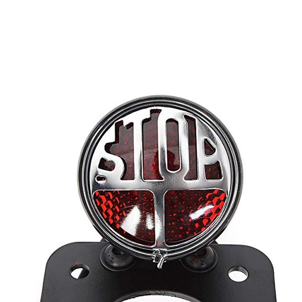 Motorcycle Side Mount License Plate Bracket Tail Light Holder For Harley Chopper
