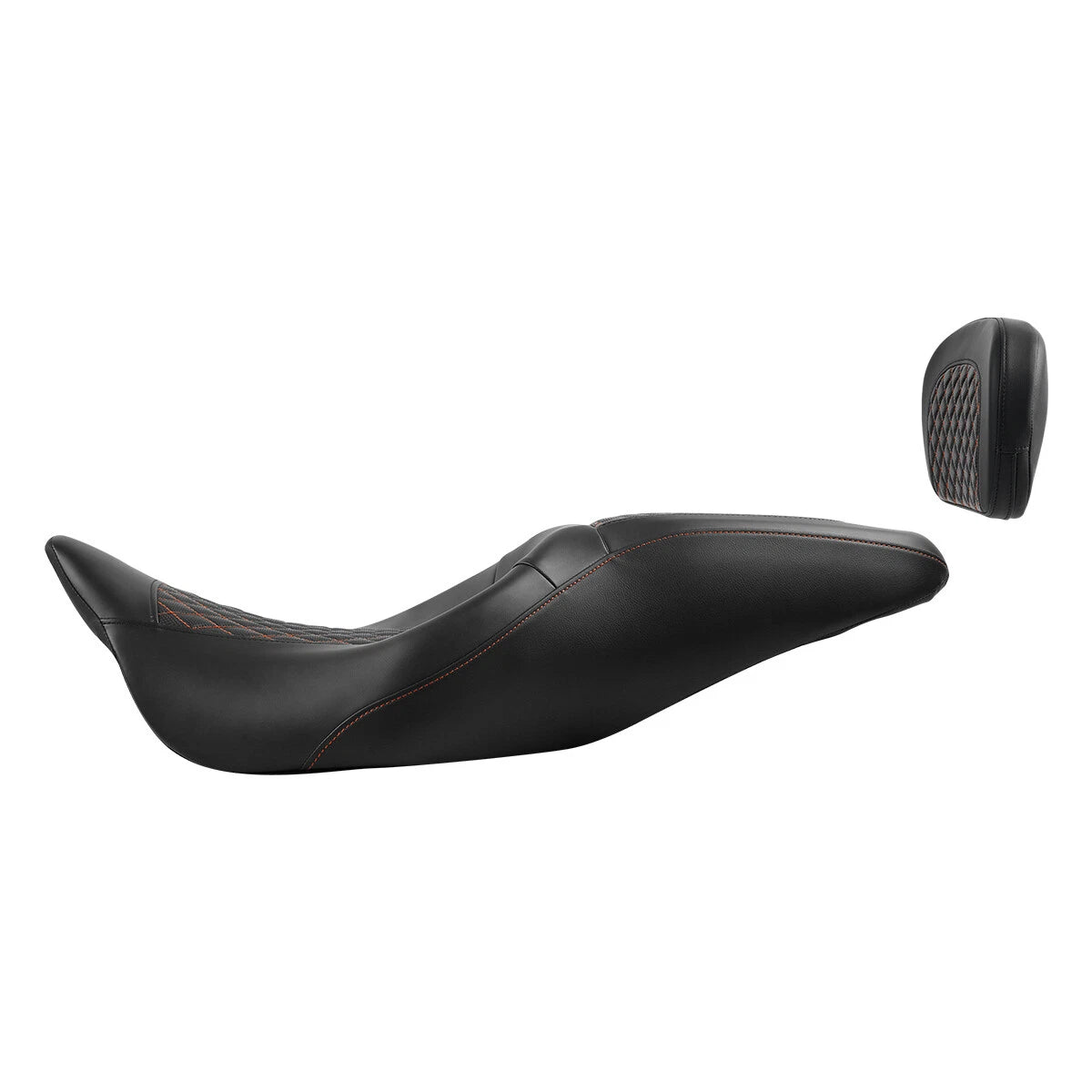 Driver Passenger Seat & Backrest Pad For Harley Touring Road King Glide 09-23 22