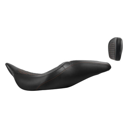 Driver Passenger Seat & Backrest Pad For Harley Touring Road King Glide 09-23 22