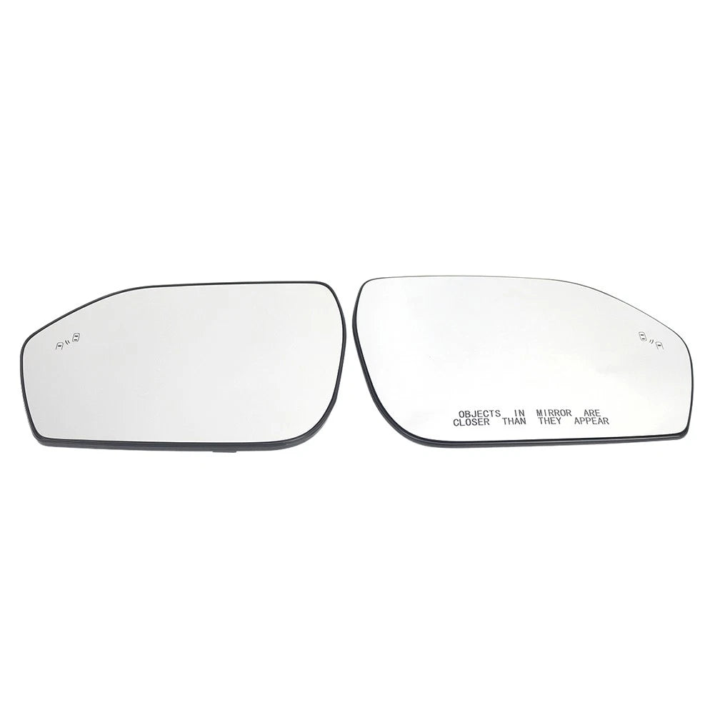 1 Pair Side Mirror Glass With Blind Spot Indicator For Ford Explorer 2020-2024