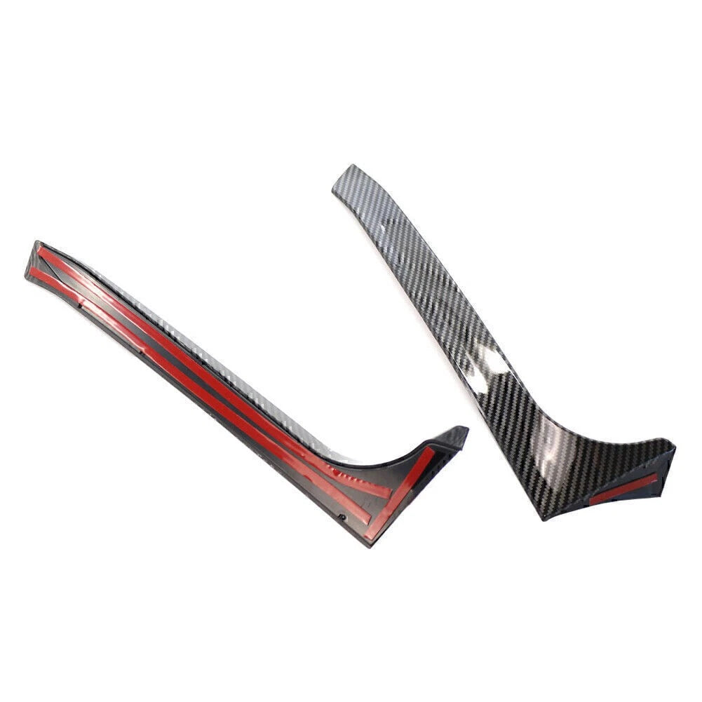 2pcs Rear Window Side Spoiler Canard Splitter Trim For VW Golf 6 Mk6 2009-13