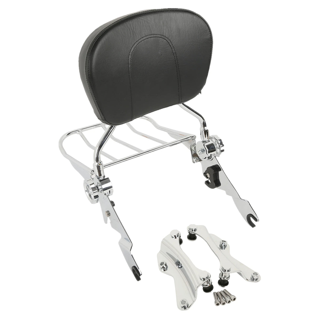 Sissy Bar Backrest Rack & Docking Kit Fit For Harley Touring Street Glide 14-24