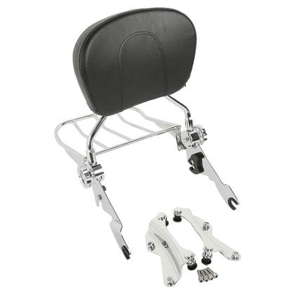 Sissy Bar Backrest Rack & Docking Kit Fit For Harley Touring Street Glide 14-24