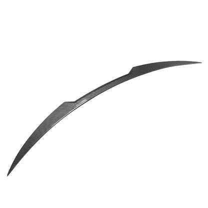 Carbon Fiber Look Rear Trunk Middle Spoiler Wing For Alfa Romeo Stelvio 2017-24