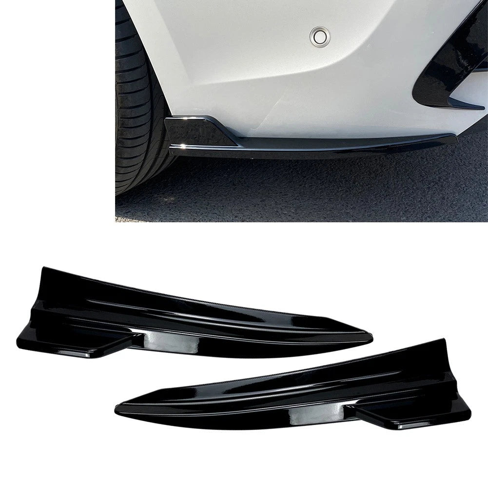 Rear Bumper Corner Aprons Extension For BMW 3-Series G20 G21 M-Sport 19-21 Black