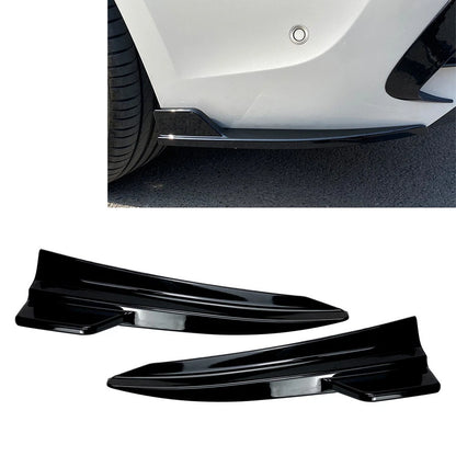Rear Bumper Corner Aprons Extension For BMW 3-Series G20 G21 M-Sport 19-21 Black