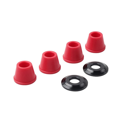 Handlebar Clamp Mount Bushings For CRF YZF RMZ KLX KX Dirt Pit Red+Black