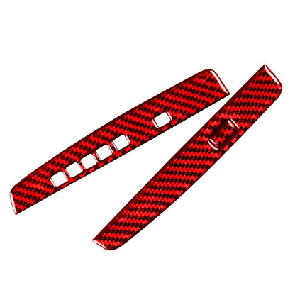 Red Carbon Fiber Interior Gear Shift Cover Trim For Honda Accord 2013-2017 US