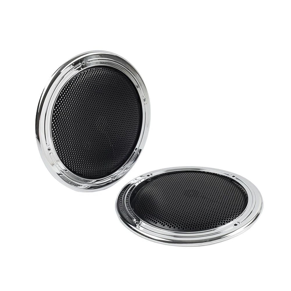 Motorcycle Rear Tour Pack Speaker Pod Grilles For Harley Road Tri Glide FLTRU