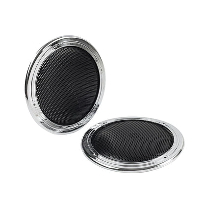 Motorcycle Rear Tour Pack Speaker Pod Grilles For Harley Road Tri Glide FLTRU