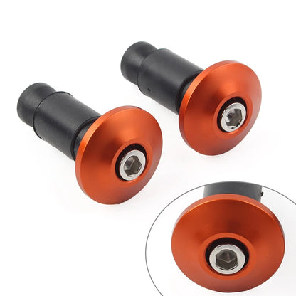 7/8'' Handle Bar End Weights Handlebar Grips Cap Plugs Dirt Bike Motor Orange US